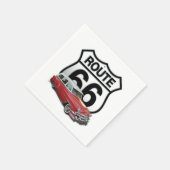 ルート66 クラシックカー スタンダードカクテルナプキン (角)