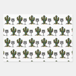 ルート66 クリスマスパーティー用品 ラッピングペーパーシート