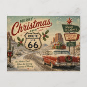 ルート66 クリスマス消印 トラベルキープス ポストカード (正面)