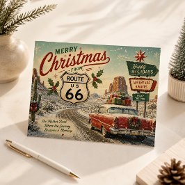 ルート66 クリスマス消印 トラベルキープス ポストカード