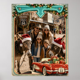 ルート66 クリスマス 写真 ウォールデコレーション ポスター