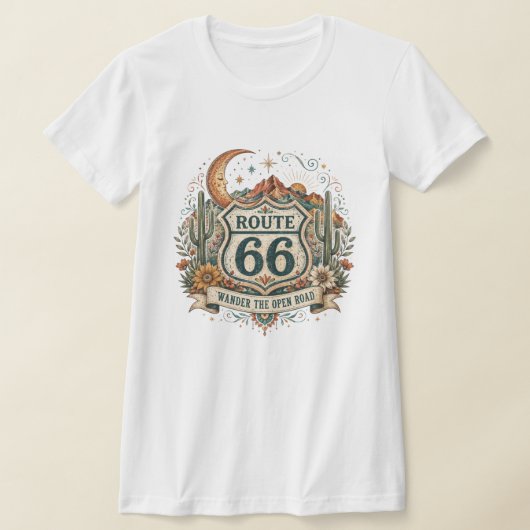ルート66 サグアロ サンセット Tシャツ (レイダウン)