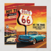 ルート66 テキサス州 ポストカード (正面/裏面)
