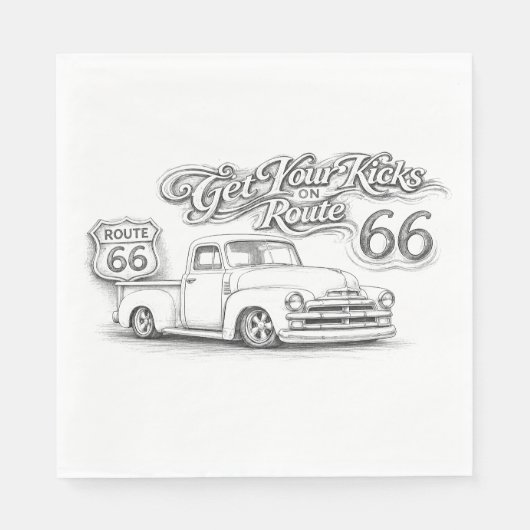ルート66 ナプキン スタンダードランチョンナプキン (正面)