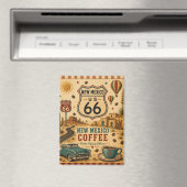 ルート66 ニューメキシコ コーヒー 冷蔵庫 アート マグネット (インサイチュ (食洗機))