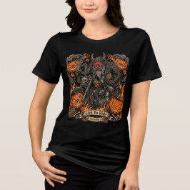 ルート66 ハロウィン バイカー 生きるはライドのため Varion トライブレンドTシャツ