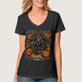 ルート66 ハロウィン バイカー Live To Ride ヴァリエーション I Tシャツ