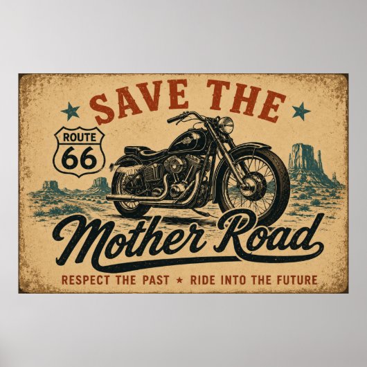 ルート66 バイクの伝説 ポスター (正面)