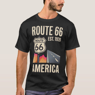 ルート66 ビンテージ ロードサイド アメリカーナ レトロ 70年代 アメリカ Tシャツ