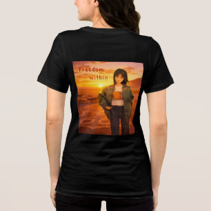 ルート66 フリーダム I 女性用Tシャツ トライブレンドTシャツ