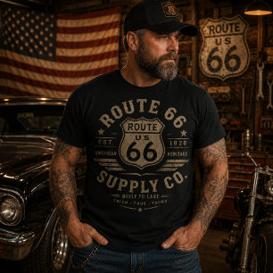 ルート66 ヘリテイジ サプライ カンパニー ビンテージ アメリカーナ Tシャツ