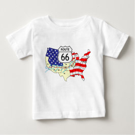 ルート66 ベビーTシャツ