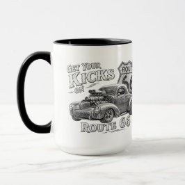 ルート66 ホットロッド コーヒーマグ マグカップ