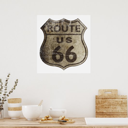 ルート66 ポスター (キッチン)
