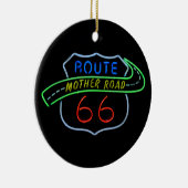 ルート66、マザー道路、ネオンの標識 セラミックオーナメント (右)