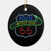 ルート66、マザー道路、ネオンの標識 セラミックオーナメント (左)