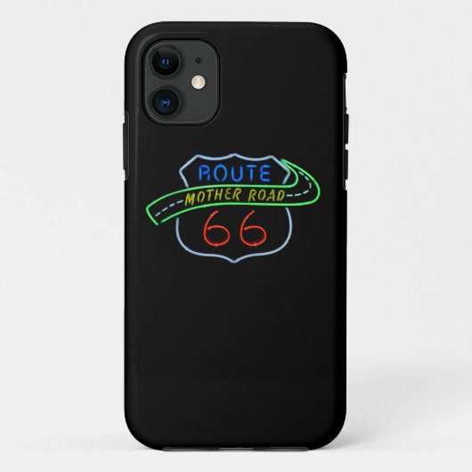 ルート66、マザー道路、ネオンの標識 Case-Mate iPhoneケース (裏面)