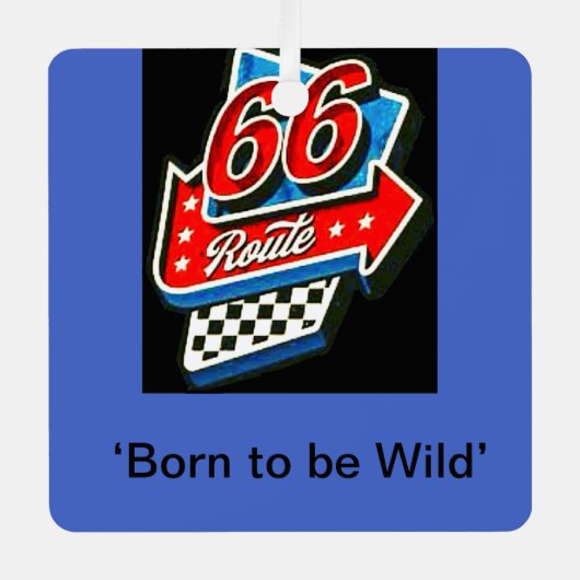 「ルート66」 メタルオーナメント (正面)