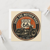 ルート66 モーターサイクル マザーロード カード (正面/裏面インサイチュ)