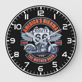 ルート66 ラージ壁時計