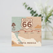 ルート66 ヴィンテージマップ 歴史的な都市 シーズンカード (スタンド正面)