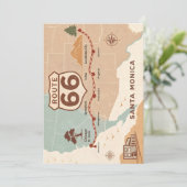 ルート66 ヴィンテージマップ 歴史的な都市 シーズンカード (スタンド正面)