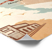 ルート66 ヴィンテージマップ 歴史的な都市 ポスター (角)