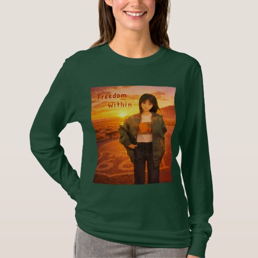 ルート66 女性用Tシャツ Freedom Within I Tシャツ (正面)
