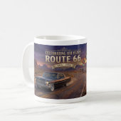 ルート66、100周年おめでとう コーヒーマグカップ (正面左)