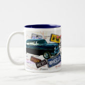 ルート66_ClassicCarsのコップ及びマグ ツートーンマグカップ (左)