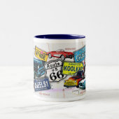 ルート66_ClassicCarsのコップ及びマグ ツートーンマグカップ (中央)