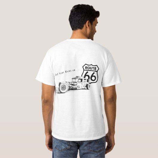 ルート66 Tシャツ (裏面フル)