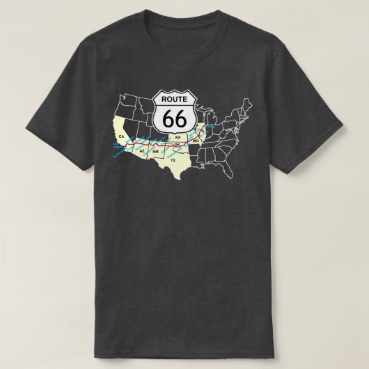 ルート66 Tシャツ (デザイン正面)