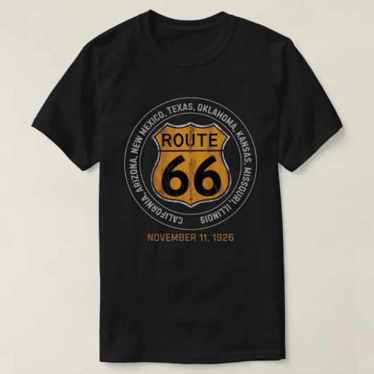 ルート66 Tシャツ (デザイン正面)