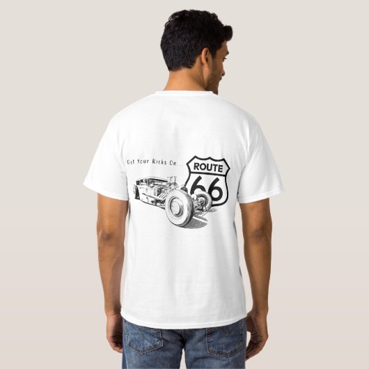 ルート66 Tシャツ (裏面フル)