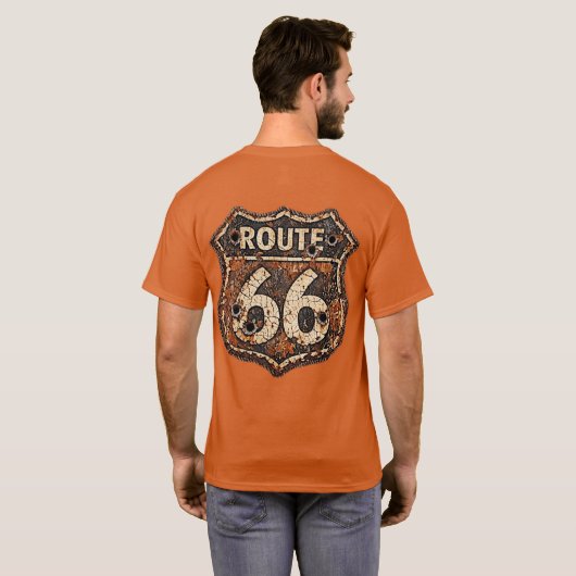 ルート66 Tシャツ (裏面フル)