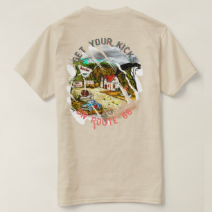 「ルート66」 Tシャツ