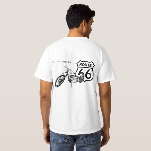 ルート66 Tシャツ (裏面フル)