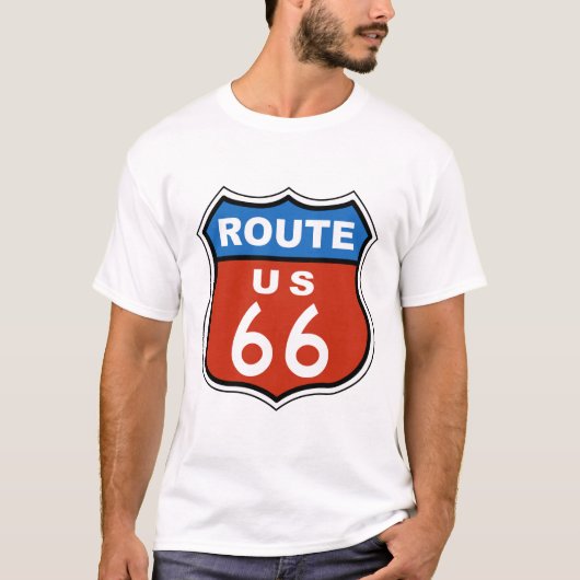 ルートUS 66標識 Tシャツ (正面)