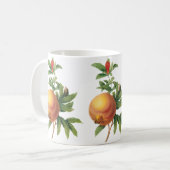 ルードゥートによるヴィンテージ フード フルーツ、ザクロ コーヒーマグカップ (正面左)