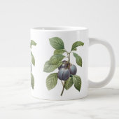 ルードゥートによるヴィンテージ フード フルーツ、パープル ガーデン プラム ジャンボコーヒーマグカップ (右)