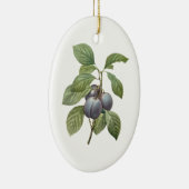 ルードゥートによるヴィンテージ フード フルーツ、パープル ガーデン プラム セラミックオーナメント (右)