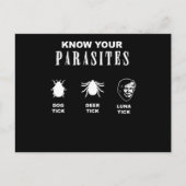 ルーナおもしろいティックアンチトランプドナルドトランプHater知っている ポストカード (正面)