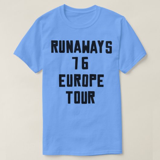 ルーナウェイ76ヨーロッパツアー Tシャツ (デザイン正面)