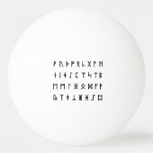 ルーニックアルファベット[フソルト] 卓球ボール (裏面)