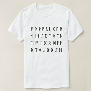 ルーニックアルファベット[フソルト] Tシャツ