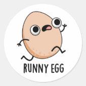 ルーニーおもしろいエ走ッグの卵 ラウンドシール (正面)