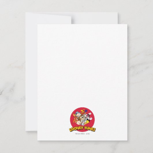 ルーニーチューンズ™キャラクターグループ |誕生日ありがとう サンキューカード (裏面)