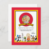 ルーニーチューンズ™キャラクターグループ |誕生日ありがとう サンキューカード (正面/裏面)