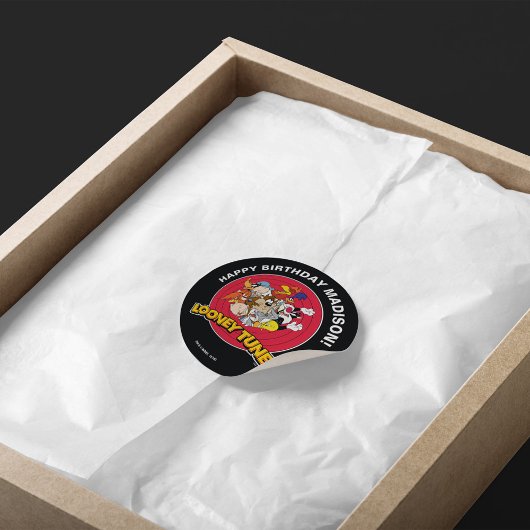 ルーニーチューンズ™キャラクターグループ |誕生日 ラウンドシール